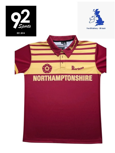 Northamptonshire cricket shirt - northamptonshire,