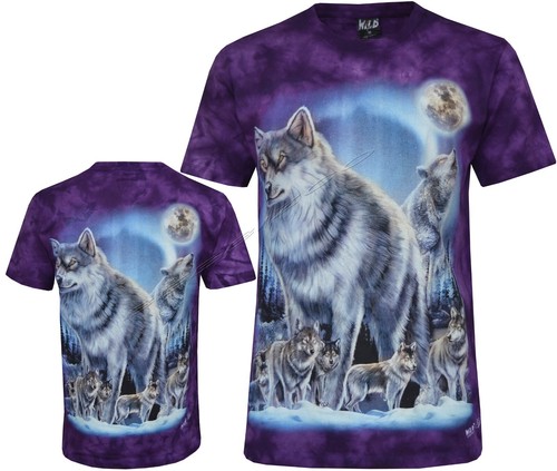Tie dye shirt wölfe unter - tie, t-shirt
