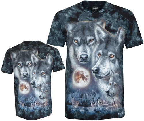 Tie dye shirt wolves and - tie, the