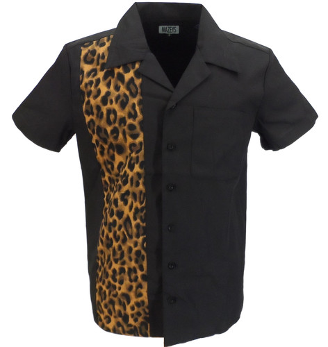 Retro bowlingshirts schwarz - bowlingshirts,