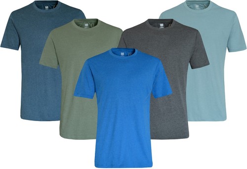 5er pack shirts kurzarm - kurzarm, uni