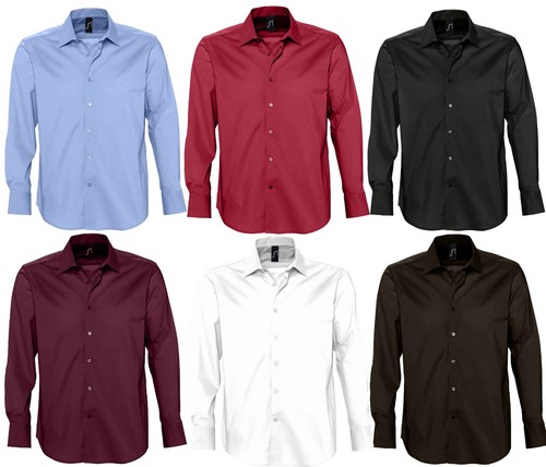 Herren stretch langarmhemd - herren, stretch-langarmhemd