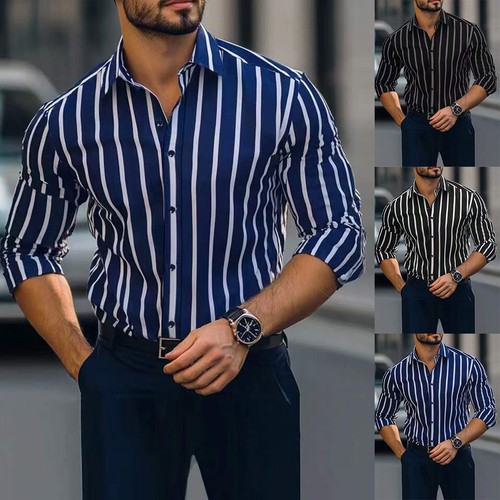 Herren retro hemd gestreift - herren,