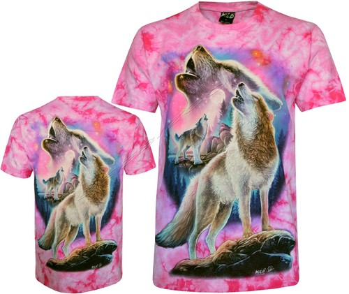 Tie dye shirt wölfe - dye,