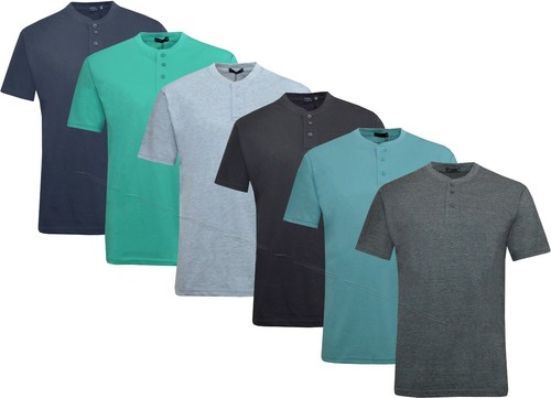Herren henley shirt - herren, uni