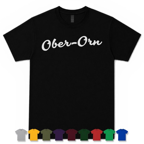 Ober orn retro script - ober-orn, t-shirt