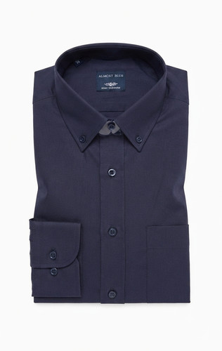 Classic fit almost blue hemd - blue,