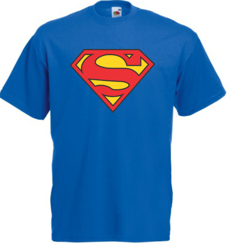 Blaues superman shirt herren - superman, t-shirt