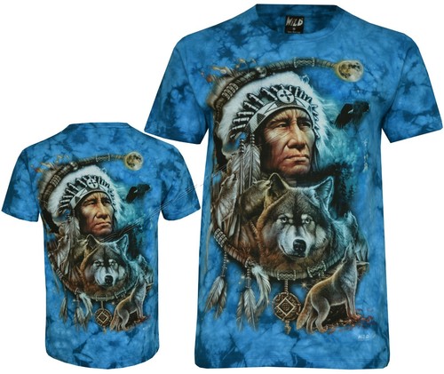 Tie dye shirt indianer - tie,