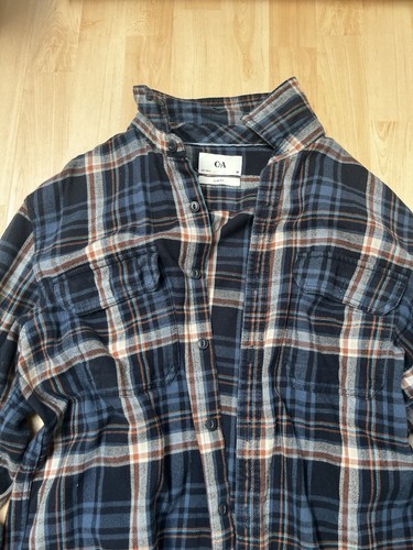 Herren oberhemd blau kariert - herren,